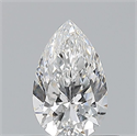 Natural Diamond 0.50 Carats, Pear with  Cut, E Color, VVS1 Clarity and Certified by GIA