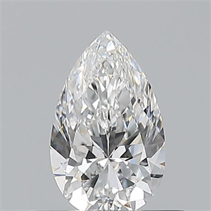 Picture of Natural Diamond 0.50 Carats, Pear with  Cut, E Color, VVS1 Clarity and Certified by GIA
