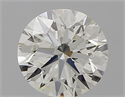 Natural Diamond 0.50 Carats, Round with Excellent Cut, I Color, IF Clarity and Certified by GIA