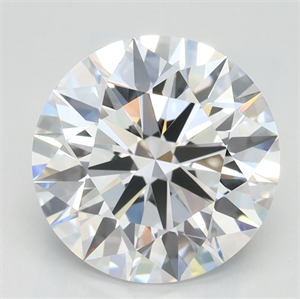 Picture of Lab Grown Diamond 3.02 Carats, Round with Ideal Cut, D Color, VVS1 Clarity and Certified by IGI