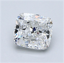 Natural Diamond 1.30 Carats, Cushion with  Cut, E Color, VVS2 Clarity and Certified by GIA
