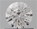 Natural Diamond 0.58 Carats, Round with Excellent Cut, D Color, SI2 Clarity and Certified by GIA