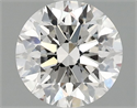 Lab Grown Diamond 1.28 Carats, Round with Excellent Cut, F Color, VS1 Clarity and Certified by IGI