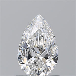 Picture of Natural Diamond 0.70 Carats, Pear with  Cut, E Color, SI1 Clarity and Certified by GIA