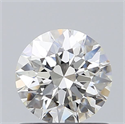 Natural Diamond 0.71 Carats, Round with Excellent Cut, I Color, VS2 Clarity and Certified by GIA