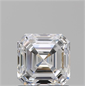 Diamante Natural 1.20 quilates, Asscher , Color D, claridad VVS1 y certificado GIA