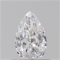 Natural Diamond 0.50 Carats, Pear with  Cut, D Color, VS2 Clarity and Certified by GIA