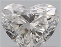 Natural Diamond 0.30 Carats, Heart with  Cut, F Color, VVS2 Clarity and Certified by GIA