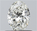 Natural Diamond 0.51 Carats, Oval with  Cut, I Color, IF Clarity and Certified by IGI