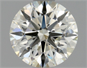 Natural Diamond 0.85 Carats, Round with Excellent Cut, K Color, SI1 Clarity and Certified by GIA
