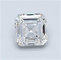 Natural Diamond 1.20 Carats, Asscher with  Cut, F Color, VS2 Clarity and Certified by GIA
