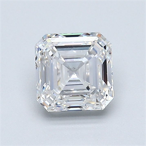 Picture of Natural Diamond 1.20 Carats, Asscher with  Cut, F Color, VS2 Clarity and Certified by GIA