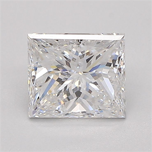 Picture of Natural Diamond 1.21 Carats, Princess with  Cut, E Color, VVS1 Clarity and Certified by GIA