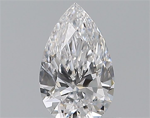 Foto Diamante Natural 0.50 quilates, De pera , Color D, claridad SI1 y certificado GIA de