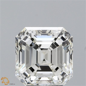 Picture of Natural Diamond 4.02 Carats, Asscher with  Cut, J Color, VS1 Clarity and Certified by GIA