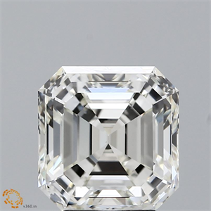 Picture of Natural Diamond 4.02 Carats, Asscher with  Cut, J Color, VS1 Clarity and Certified by GIA