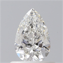 Natural Diamond 0.50 Carats, Pear with  Cut, G Color, VS1 Clarity and Certified by GIA
