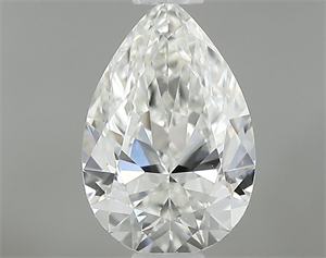 Picture of Natural Diamond 0.57 Carats, Pear with  Cut, I Color, SI1 Clarity and Certified by GIA
