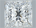 Natural Diamond 2.01 Carats, Princess with  Cut, D Color, VVS2 Clarity and Certified by GIA