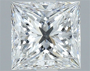 Picture of Natural Diamond 2.01 Carats, Princess with  Cut, D Color, VVS2 Clarity and Certified by GIA