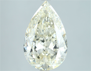 Picture of Natural Diamond 4.04 Carats, Pear with  Cut, J Color, SI2 Clarity and Certified by IGI