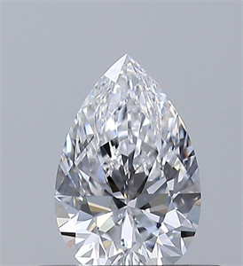 Picture of Natural Diamond 0.40 Carats, Pear with  Cut, D Color, VVS2 Clarity and Certified by GIA