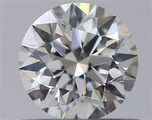 Picture of Natural Diamond 0.53 Carats, Round with Excellent Cut, F Color, VS2 Clarity and Certified by GIA
