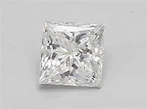 Picture of Natural Diamond 0.60 Carats, Princess with  Cut, E Color, SI1 Clarity and Certified by GIA