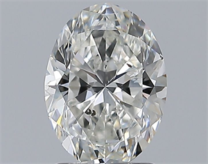 Picture of Natural Diamond 1.70 Carats, Oval with  Cut, H Color, SI2 Clarity and Certified by GIA
