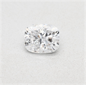 Diamante Natural 0.70 quilates, Del cojín , Color D, claridad SI1 y certificado GIA