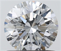 Natural Diamond 0.80 Carats, Round with Excellent Cut, E Color, VS1 Clarity and Certified by IGI