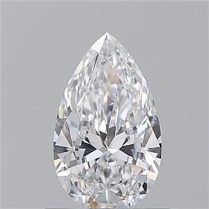 Picture of Natural Diamond 0.70 Carats, Pear with  Cut, E Color, VS2 Clarity and Certified by GIA