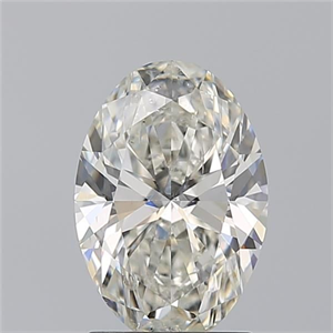 Picture of Natural Diamond 1.50 Carats, Oval with  Cut, J Color, SI2 Clarity and Certified by GIA