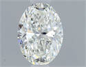 Natural Diamond 0.50 Carats, Oval with  Cut, H Color, IF Clarity and Certified by GIA