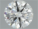 Natural Diamond 0.52 Carats, Round with Excellent Cut, H Color, VVS2 Clarity and Certified by GIA