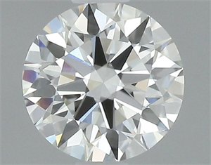 Picture of Natural Diamond 0.52 Carats, Round with Excellent Cut, H Color, VVS2 Clarity and Certified by GIA