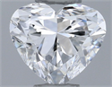 Natural Diamond 0.30 Carats, Heart with  Cut, D Color, VVS1 Clarity and Certified by GIA