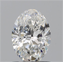 Diamante Natural 0.71 quilates, Ovalado , Color F, claridad SI1 y certificado GIA