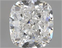 Natural Diamond 0.74 Carats, Cushion with  Cut, F Color, SI1 Clarity and Certified by GIA