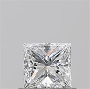Picture of Natural Diamond 0.51 Carats, Princess with  Cut, D Color, VS2 Clarity and Certified by GIA