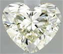 Natural Diamond 0.53 Carats, Heart with  Cut, K Color, IF Clarity and Certified by IGI