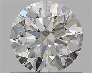 Picture of Natural Diamond 0.57 Carats, Round with Excellent Cut, H Color, SI1 Clarity and Certified by GIA