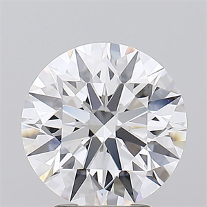 Picture of Lab Grown Diamond 3.42 Carats, Round with Ideal Cut, D Color, IF Clarity and Certified by IGI