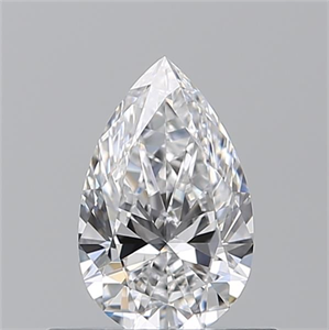 Picture of Natural Diamond 0.52 Carats, Pear with  Cut, D Color, VVS1 Clarity and Certified by GIA