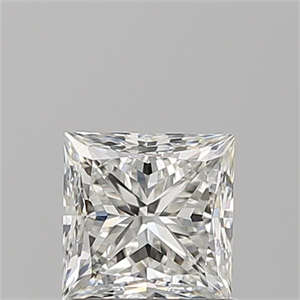 Picture of Natural Diamond 0.90 Carats, Princess with  Cut, I Color, VVS2 Clarity and Certified by GIA