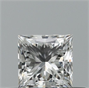 Natural Diamond 0.40 Carats, Princess with  Cut, E Color, VVS2 Clarity and Certified by GIA