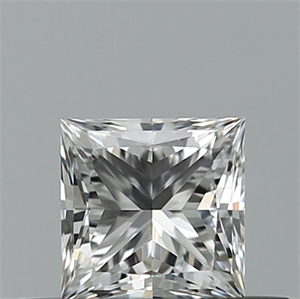Picture of Natural Diamond 0.40 Carats, Princess with  Cut, E Color, VVS2 Clarity and Certified by GIA