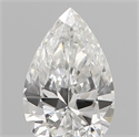Diamante Natural 0.10 quilates, De pera , Color E, claridad VVS2 y certificado IGI
