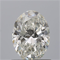Natural Diamond 0.71 Carats, Oval with  Cut, F Color, VVS1 Clarity and Certified by IGI