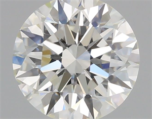 Picture of Natural Diamond 0.71 Carats, Round with Excellent Cut, H Color, VVS2 Clarity and Certified by GIA